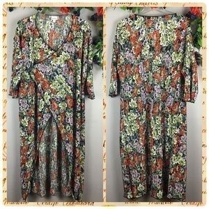 Like New LULAROE SHIRLEY Kimono Overlay  Duster Cardigan Size Top Medium